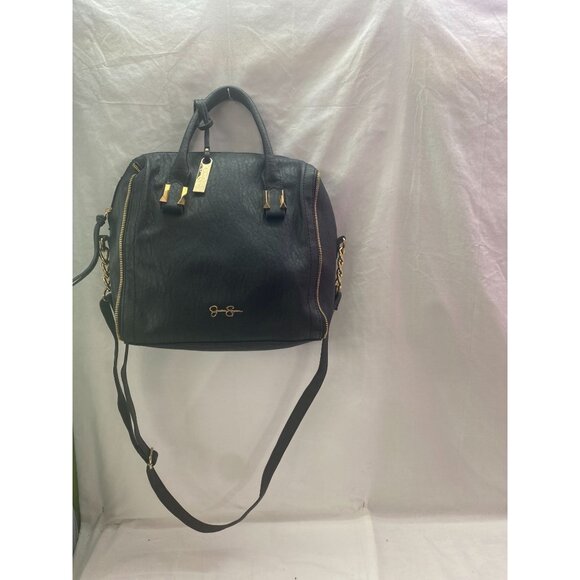 Jessica Simpson Black Large Mackenzie Double Handle Crossbody/Satchel - Picture 1 of 14